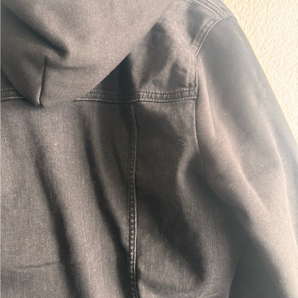 TORRID Denim Hooded Knit Sleeve Trucker NWT - Size 1X | 14-16 - Picture 7 of 9